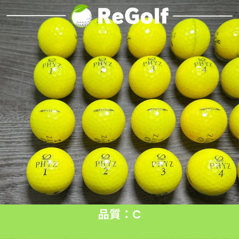 【中古】 ロストボール ブリヂストン PHYZ ファイズ ファイブ 5 イエロー 20球 Cランク ゴルフボール リゴルフ